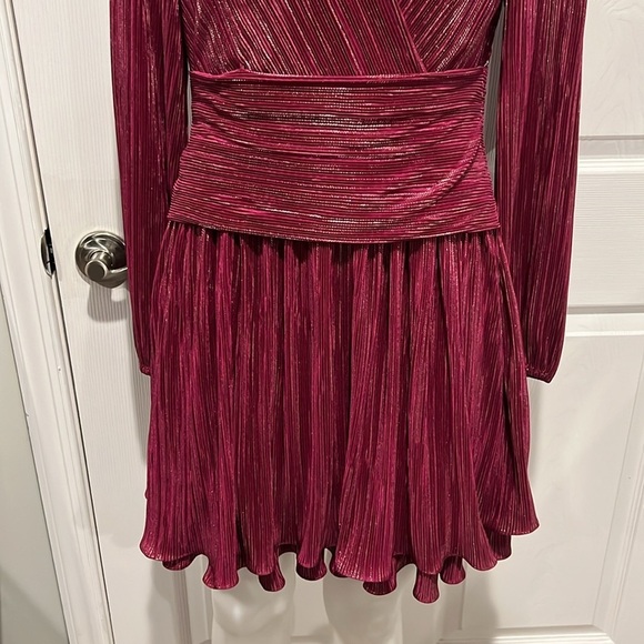 Lilly Pulitzer jessamie long sleeve mulberry mini dress size 4 - Picture 5 of 13